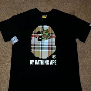 Bape x Burberry t shirt size large